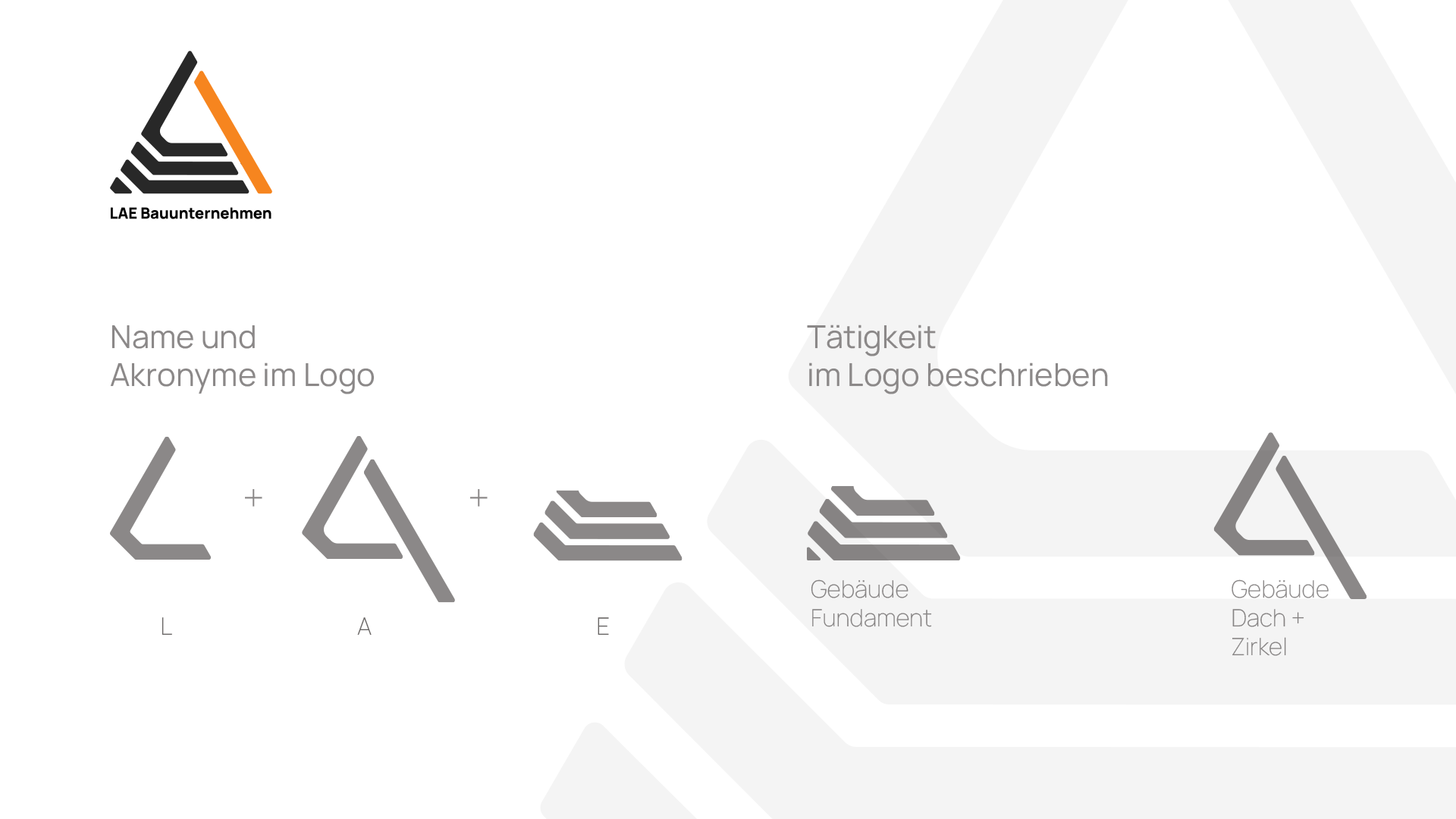 LAE-Bauunternehmen Logo-Erklärung